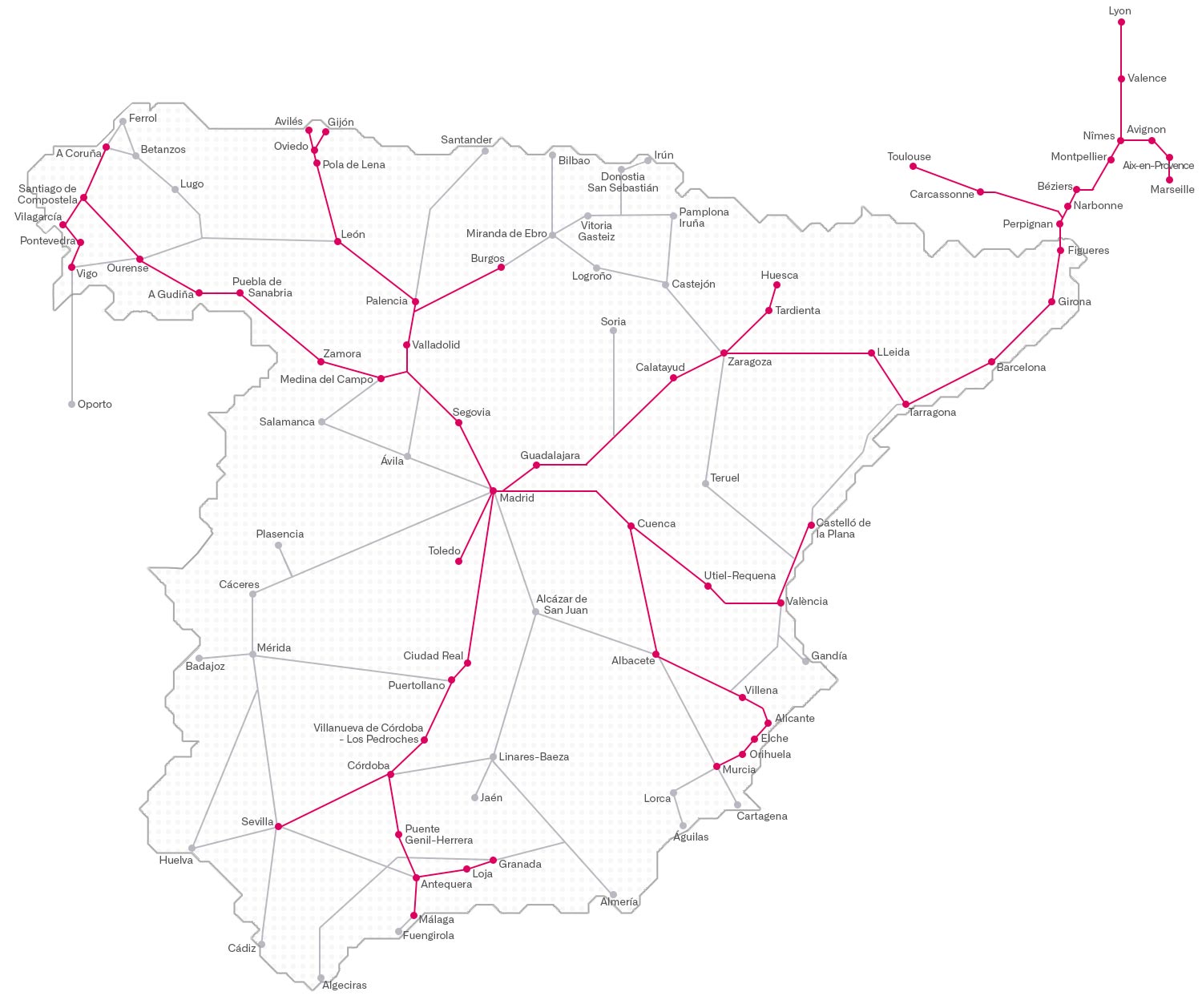Renfe Route Map