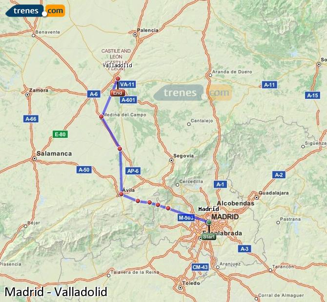 Train Madrid to Valladolid Campo Grande